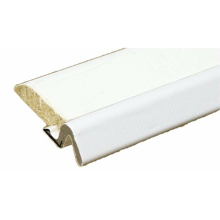 RANDALL Streamline Pattern White Primed Wood Door Stop Set, with (White) Q-Lon Weatherstrip Top and Sides WV-97-WHP